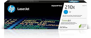 HP 210X Cyan High-Yield Toner Cartridge | Works Color Laserjet Pro 4201, Color Laserjet Pro MFP 4301 Series | W2101X