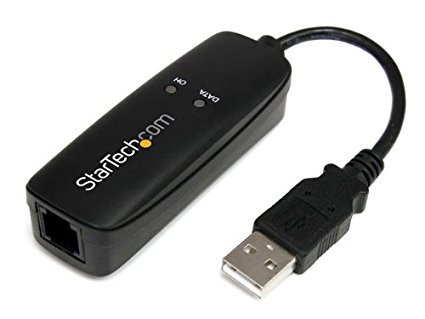 StarTech.com External V.92 56K USB Fax Modem (USB56KEMH)