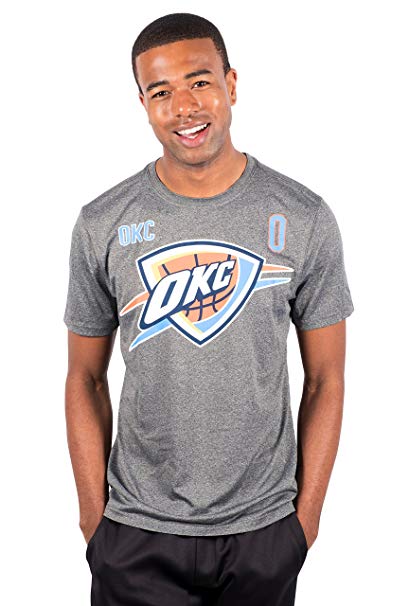 UNK NBA Russell Westbrook Oklahoma City Thunder Men's T-Shirt Short Sleeve Tee Shirt