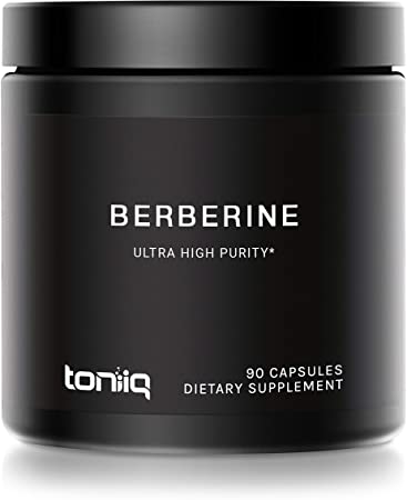 Ultra High Strength Berberine HCl from The Himalayas - 97% Standardized Purity - All Natural Extraction - 82:1 Concentrated Extract - The Strongest Berberine 500mg Available - 90 Veggie Capsules