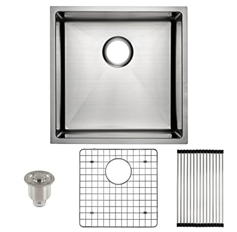 Frigidaire Undermount Stainless Steel Kitchen Sink, 10mm Radius Corners, 16 Gauge, Deep Basin, 19"