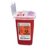 Sharps Container Biohazard Needle Disposal 1 Qt Size