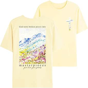 God Turns Broken Pieces Into Masterpieces Give Him Your Pieces T-Shirt for Christian