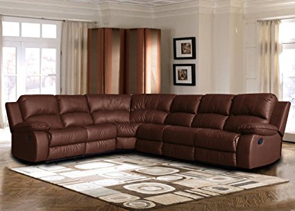 Large Classic Sofa - Sectional - Traditional - Bonded Leather