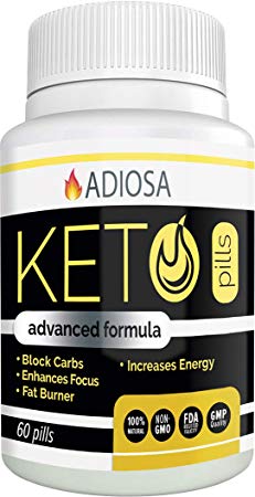 Adiosa Keto Carb Blocker Weight Loss Pills - Supplements to Burn Fat Fast - 60 Pills - Premium Keto Supplement - Keto Appetite Suppressant for Women & Men - Keto Meal Replacement