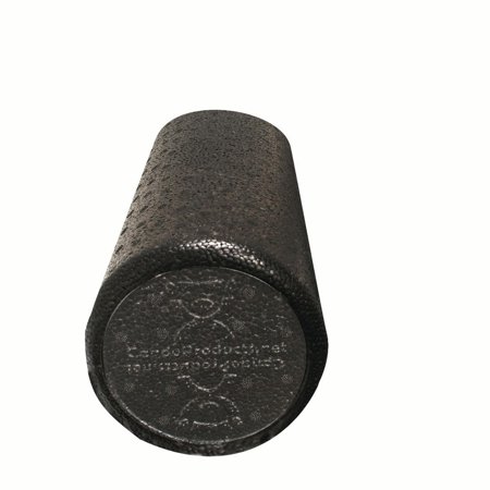 CanDo Black Composite High-Density Extra Firm Foam Roller - Round