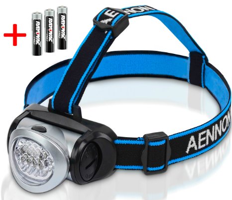 Headlamp Flashlight with Red LED Light - Super Bright Lightweight and Comfortable Easy to Use - Perfect for Running Walking Camping Reading Hiking Kids DIY and More Batteries Included