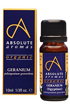 Absolute Aromas Organic Geranium Egyptian Essential Oil