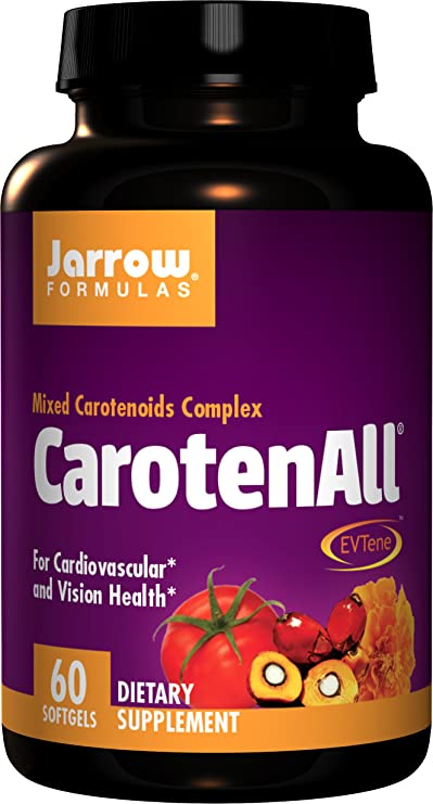 Jarrow Formulas CarotenAll for Cardiovascular and Vision Health, 60 Soft gels