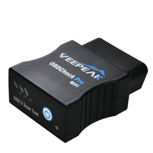 Veepeak WiFi OBD2 Scanner OBD II Adapter Automotive Diagnostic Trouble Code Reader for iOS iPhone iPad and Android with Power Switch