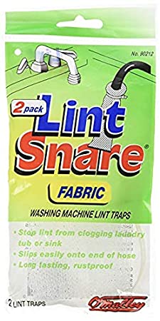 Lint Snare Fabric Washing Machine Traps with Ties Clamps (Includes 18 Pack of 2 Count Each, Total 36)
