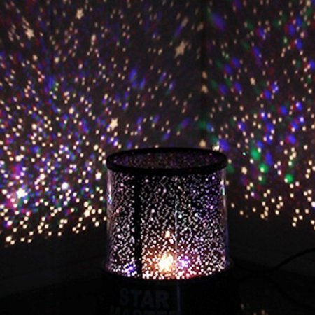 Phonecase Amazing Romantic LED Night Light Projector Lamp, Colorful Star Master Light, Bedside Lights(with USB Cable)