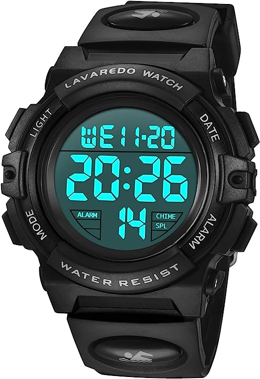 Kid's Watch,Boys Watch Digital Sport Outdoor Multifunction Chronograph LED Waterproof Alarm Calendar Analog Watch for Children with Silicone Band