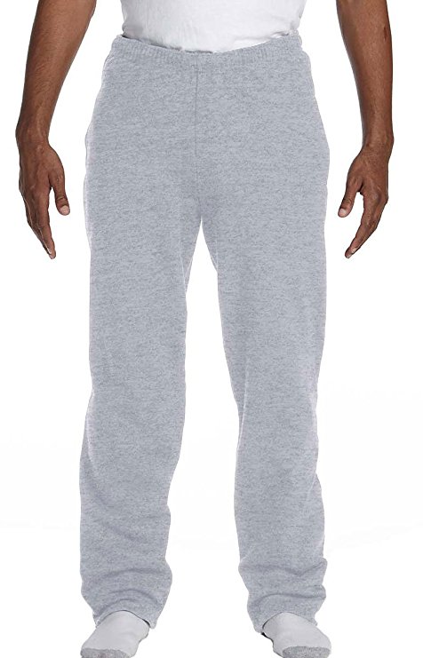 Fruit of the Loom Men's Sofspun Pocketed Open Bottom Sweat Pants