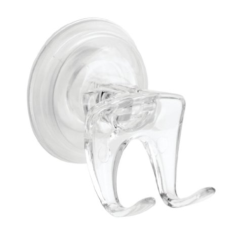 InterDesign Power Lock Suction, Razor Holder, Clear