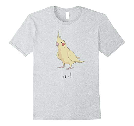 Birb Meme Shirt - Yellow Cockatiel Bird T-shirt