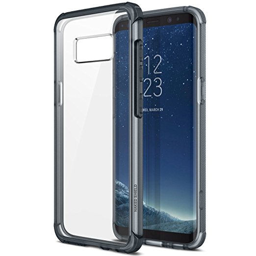 Obliq Naked Shield Galaxy S8 Plus Case withClear Shock Resistant Protection TPU Bumper for Samsung Galaxy S8 Plus (2017) (Smoky Navy)