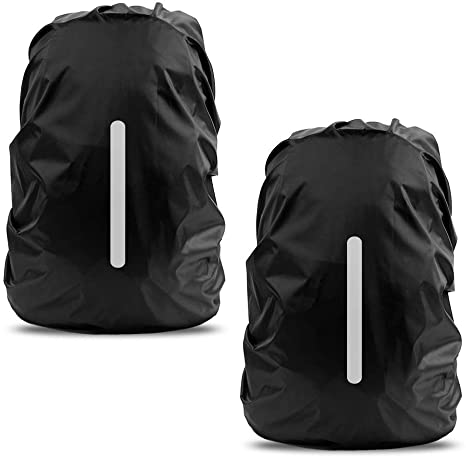 LAMA 2 Pack Waterproof Rain Cover for Backpack, Reflective Rucksack Rain Cover for Anti-dust/Anti-Theft/Bicycling/Hiking/Camping/Traveling/Outdoor Activities