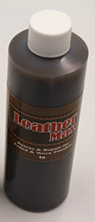 8 Ounce Bottle of Furniture Leather Max Leather Restorer and Refinish Made to Repair Worn and Faded Finishes (Leather Repair) (Vinyl Repair) (Mahogany)