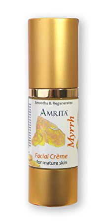 Myrrh Facial Crème (For Mature Skin) - Blended with Premium Therapeutic Quality Essential Oils of Carrot Seed, Spikenard, Cistus, Neroli, Myrrh & Rosewood - SIZE: 30ML