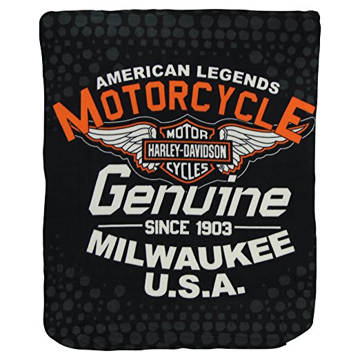 Harley Davidson Fleece Throw Blanket (6 Styles) 50" x 60" - Legend