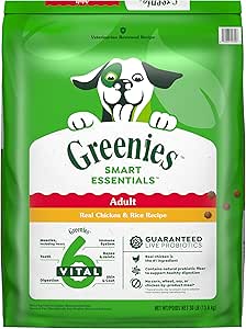 Greenies Smart Essentials Adult High Protein Dry Dog Food Real Chicken & Rice Recipe, 30 lb. Bag