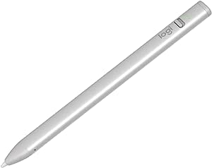 Logitech Crayon Digital Pencil for iPad (iPads with USB-C Ports) Featuring Apple Pencil Technology, No Lag Pixel-Precision, and Dynamic Smart Tip with Fast USB-C Charge - Silver