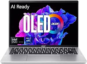 acer Swift Go 14 Intel Evo Thin & Light Laptop | 14" OLED 2880 x 1800 90Hz Display | Unlock AI Experiences | Intel Core Ultra 5 Processor 125H | Intel ARC | 16GB LPDDR5X | 512GB SSD | SFG14-72-53BP