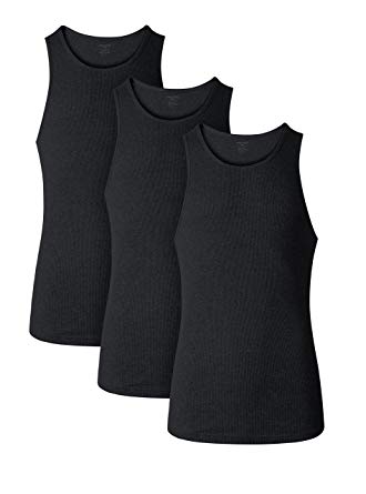 David Archy Men's Bamboo Rayon & Cotton Undershirts Crew Neck Tank Tops in 3 or 4 Pack