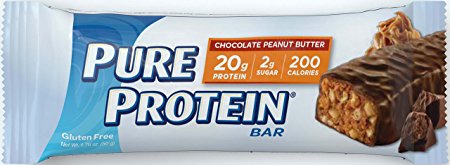 Pure Protein Chocolate Peanut Butter Bar, 12 Count,1.76 ounce