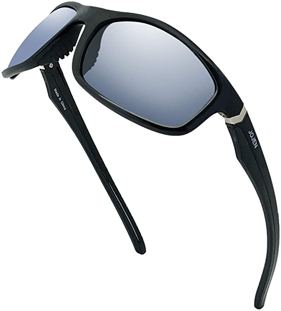 JOJEN Polarized Sports Sunglasses for Men Women TR90 Ultralight Frame JE036