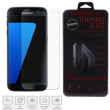 Galaxy S7 Tempered Glass Screen Protector Anti-Bubble Anti-Scratch & Anti-Fingerprint 0.3mm Ultra Thin 9H Hardness 2.5D Round Edge for Samsung Galaxy S7