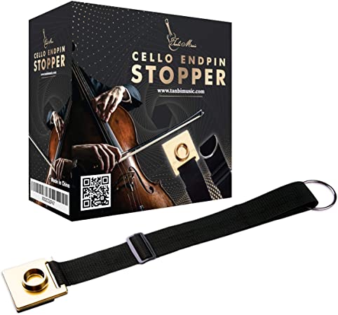 Cello Endpin Stopper (Tanbi Music CES101): Non-Slip Adjustable Strap Anchor