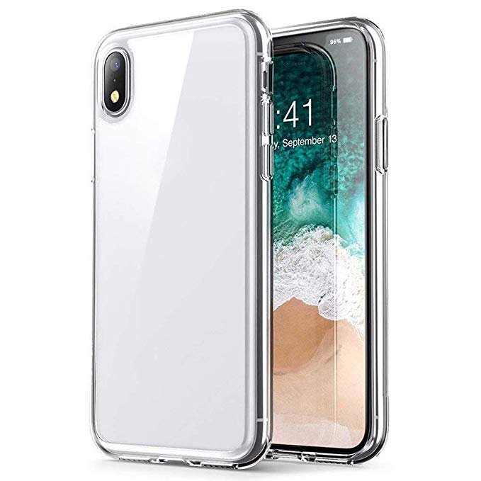 Clear Transparent Slim TPU Case Cover Soft Screen Protector for iPhone XR/XS/XS Max (Clear, iPhone XR6.1Inch)