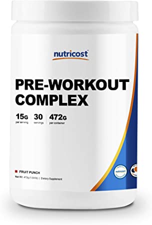 Nutricost Pre-Workout Complex Powder Fruit Punch (30 Serv)