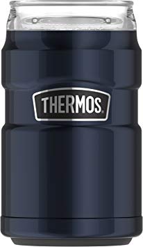 Thermos Stainless King Can Insulator with 360 Degree Drink Lid, Midnight Blue