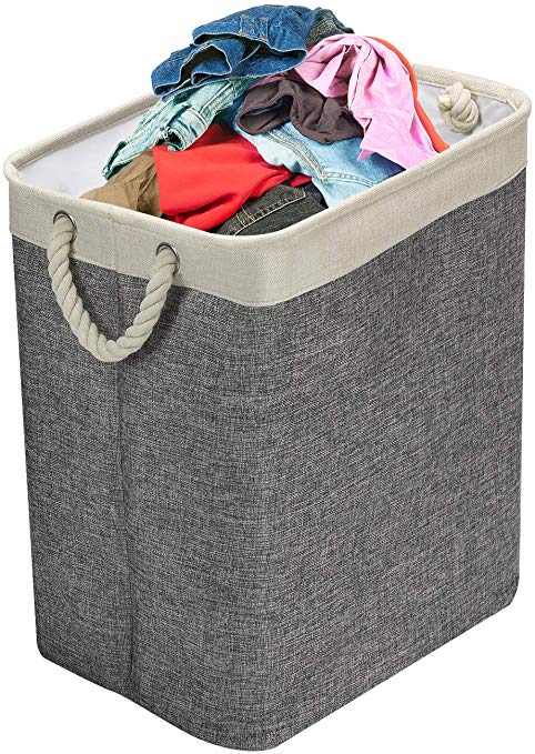 Sorbus Laundry Hamper Basket with Carry Handles & Detachable Rods, Great for Clothing, Linens, Toy Storage Organization, Closest, Bathroom, Bedroom, Nursery, Stylish Collapsible Design