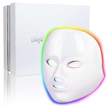 LOUDYKACA Led-Face-Mask-Light-Therapy, 7 in 1 Color Led Light Therapy Facial Skin Care Mask - Red Light Therapy for face Skin Rejuvenation Light Therapy Facial Care