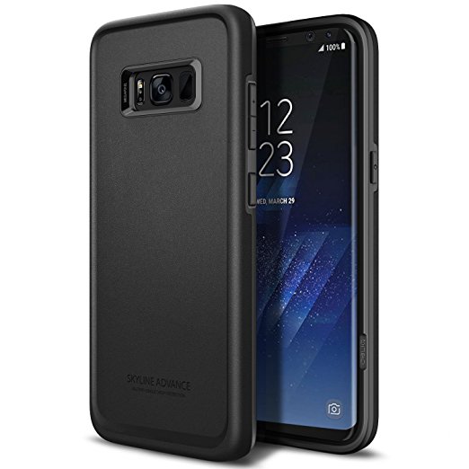 Galaxy S8 Case, OBLIQ [Skyline Advance] with Extreme Heavy Duty Hybrid Protection Armor for Samsung Galaxy S8 (2017) (Black Gray)