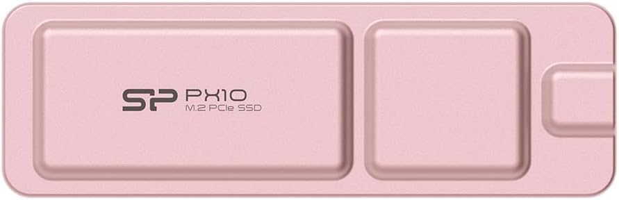 Silicon Power 2TB PX10 USB-C 3.2 Gen 2x2 Portable SSD (Pink)