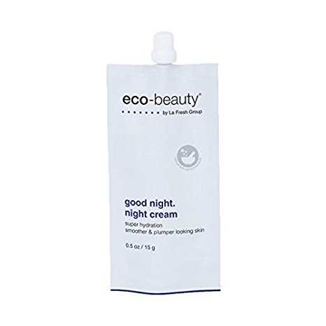La Fresh Eco-Beauty Moisturizing Night Cream – Natural Face and Neck Moisturizer to Hydrate, Smooth and Revitalize Skin (0.5 oz Travel Pouch)