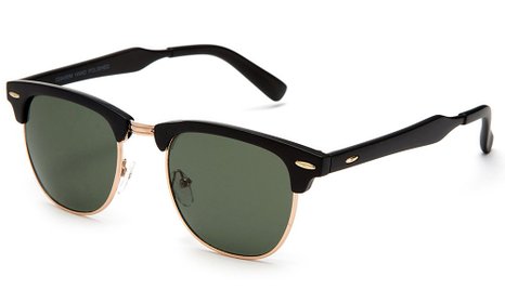Newbee Fashion - Unisex IG High Quality Metal And Plastic Mixed Frame Clubmaster Fashion Sunglasses