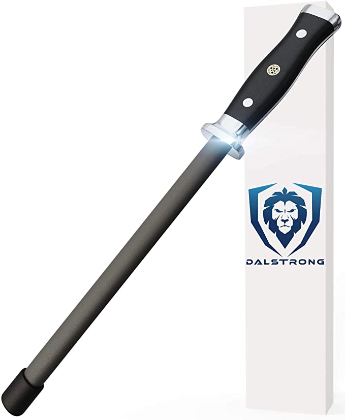 Dalstrong 10" Honing Rod - G10 Handle - Stainless Steel Core - Scratch-Free Ceramic Coating