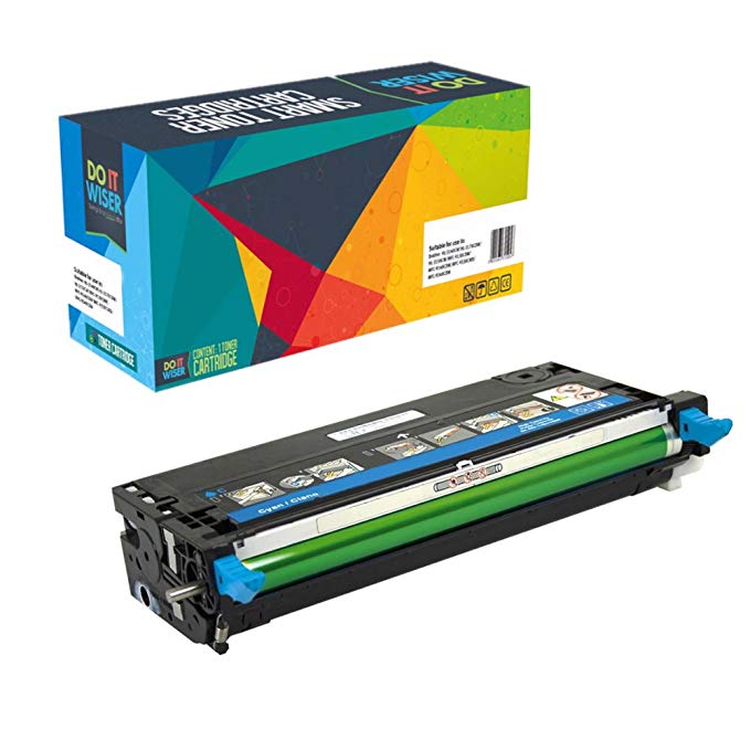 Do it Wiser Compatible High Yield Toner Cartridge Replacement for Dell 3110 3110cn 3115 3115cn Cyan