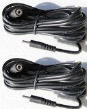 2-pack Color Black Extension Cable for Ip Camera compatible Fi8918w Fi8905w Fi8904w Fi8910w Fi8916w Power Ac Adapter 10ft