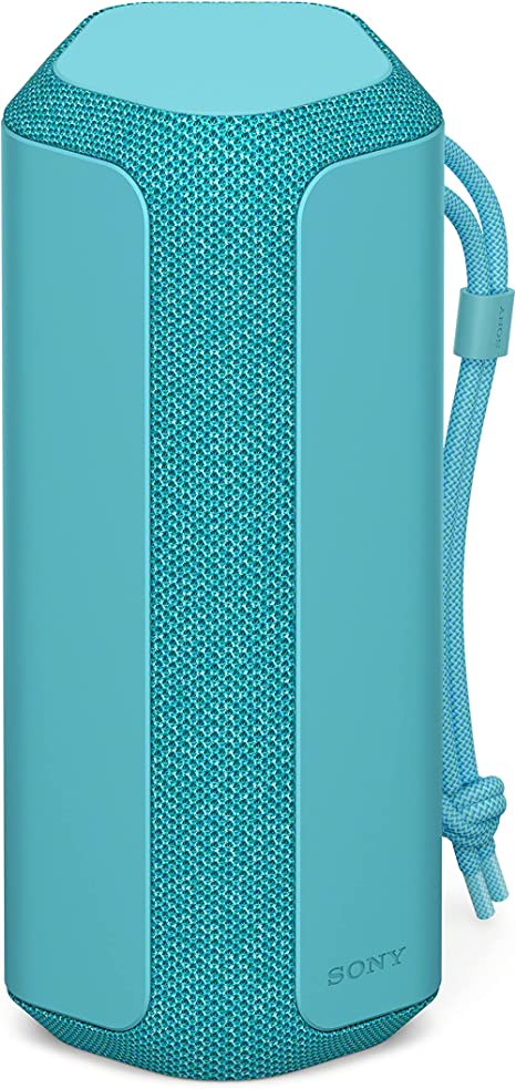 Sony SRS-XE200 - Portable wireless Bluetooth speaker with wide sound and strap - waterproof, shockproof, 16 hours battery life and quick charging - Blue