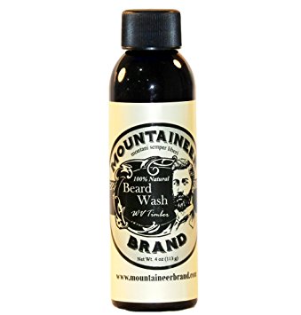 Mountaineer Brand All-Natural Beard Wash WV Timber, 4 Ounce