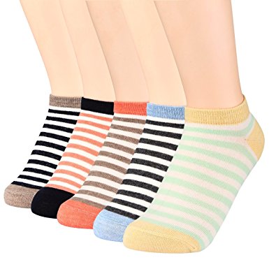 FAYBOX 5 Pack Women Low Cut Ankle Socks No Show Running Sport