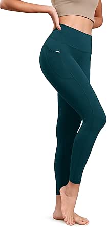 ODODOS ODLIFT 7/8 Compression Leggings with Pockets for Women, 25" High Waist Workout Yoga Pants