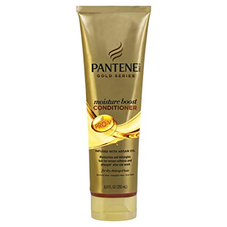 Pantene Gold Series Moisture Boost Deep Conditioner with Argan Oil Curly Hair Product, 250 ml